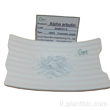 Natural Alpha Arbutina polvere 100% puro sbiancante per la pelle
